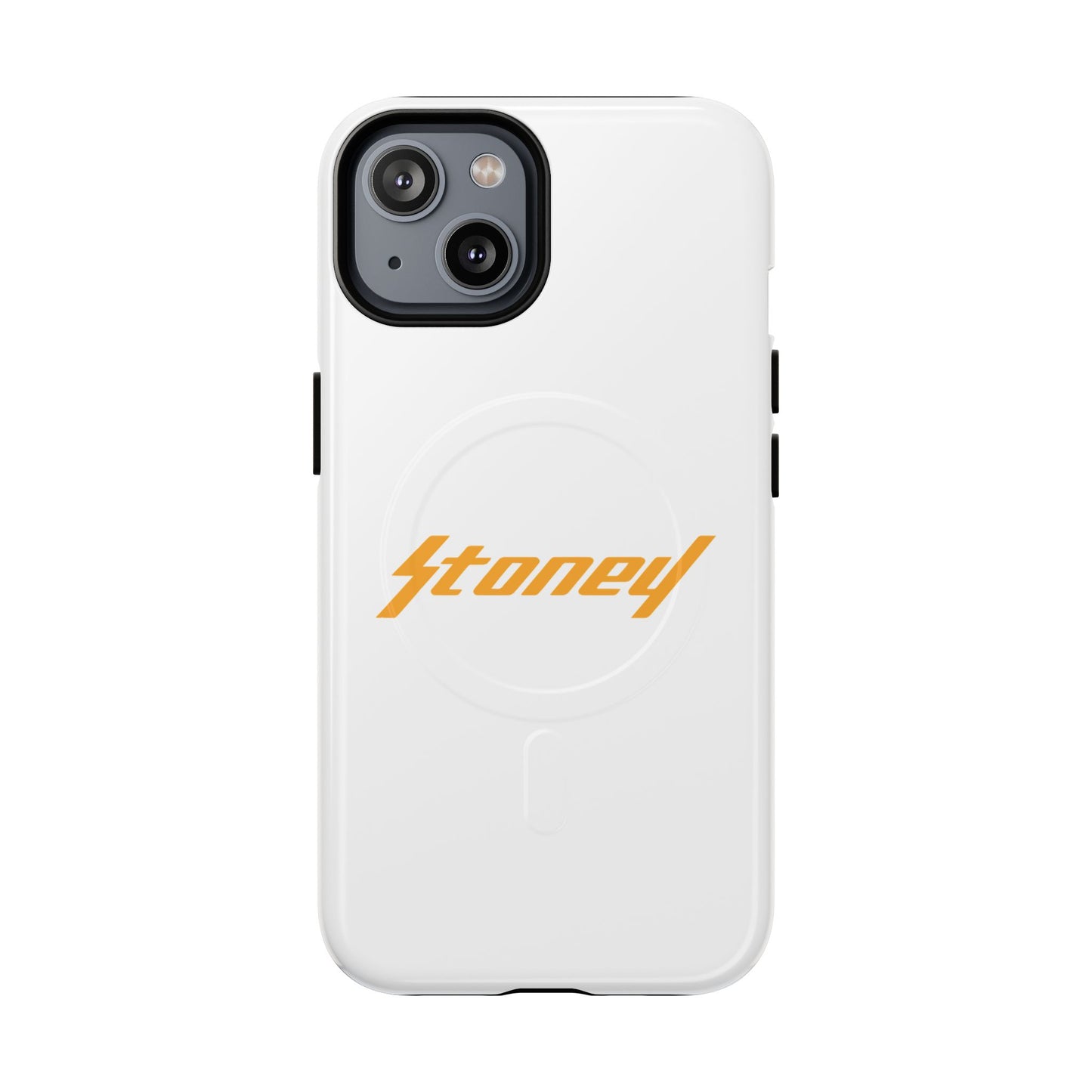 Orange Lightning Text Logo Tough Magnetic Case
