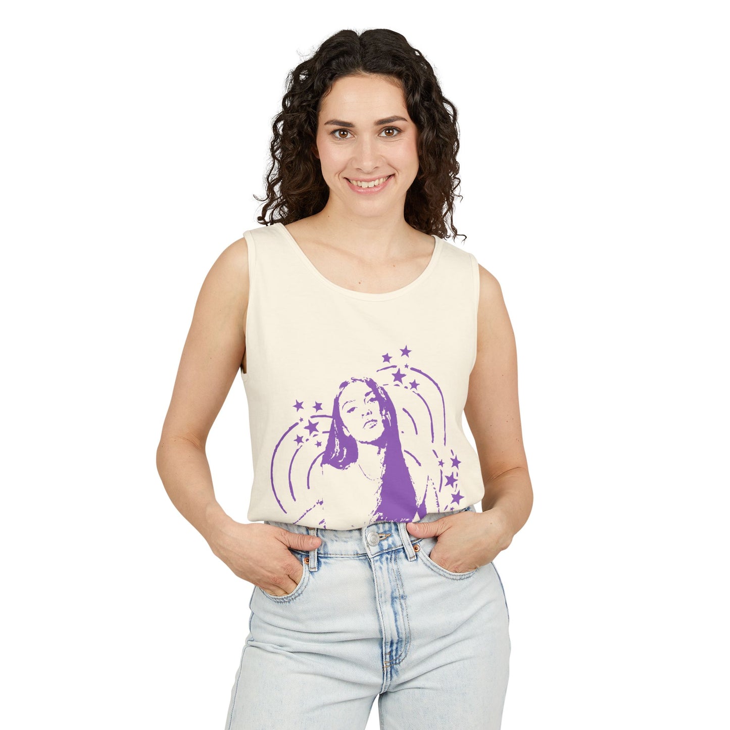 Olivia Rodrigo Star Portrait-Dyed Tank Top