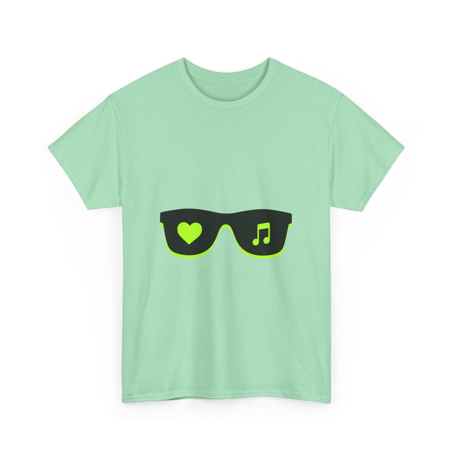 Neon Love Notes Unisex Heavy cotton tee