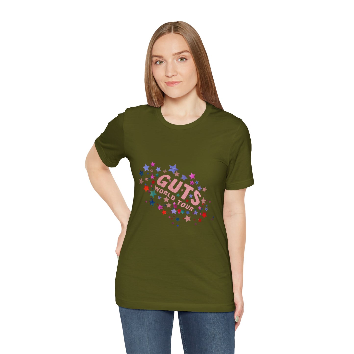 Olivia Rodrigo Unisex Jersey Short Sleeve Tee - Guts World Tour