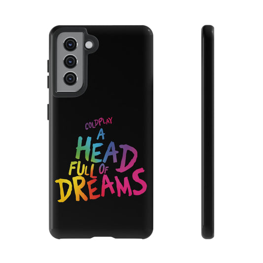 Premium Tough Case for Samsung S21 to S25 Ultra Showcasing Coldplay’s Iconic A Head Full of Dreams