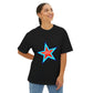 Power of Positivity Star Unisex Oversized Boxy Tee