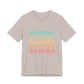 Retro Pop Lines Unisex jersey short sleeve tee