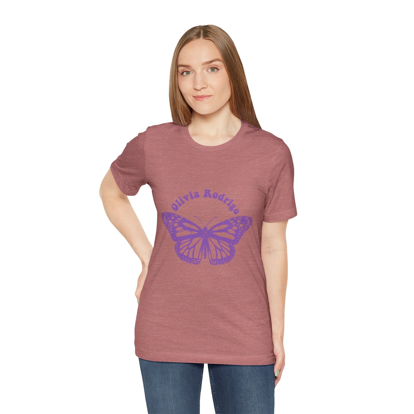 Olivia Rodrigo Unisex Jersey Short Sleeve Tee - With Butterfly