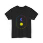 Gradient Moon and Star Emblem Unisex Cotton Tee