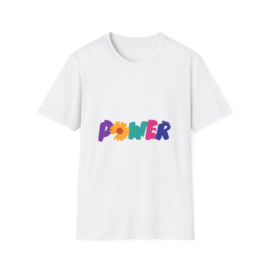 Retro Flower Power Color Pop Unisex Softstyle Tee