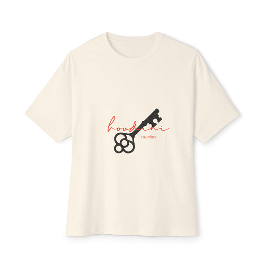 Cursive Spell “Houdini” Unisex Oversized Boxy Tee