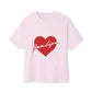Heartbeat Love Unisex Oversized Boxy Tee