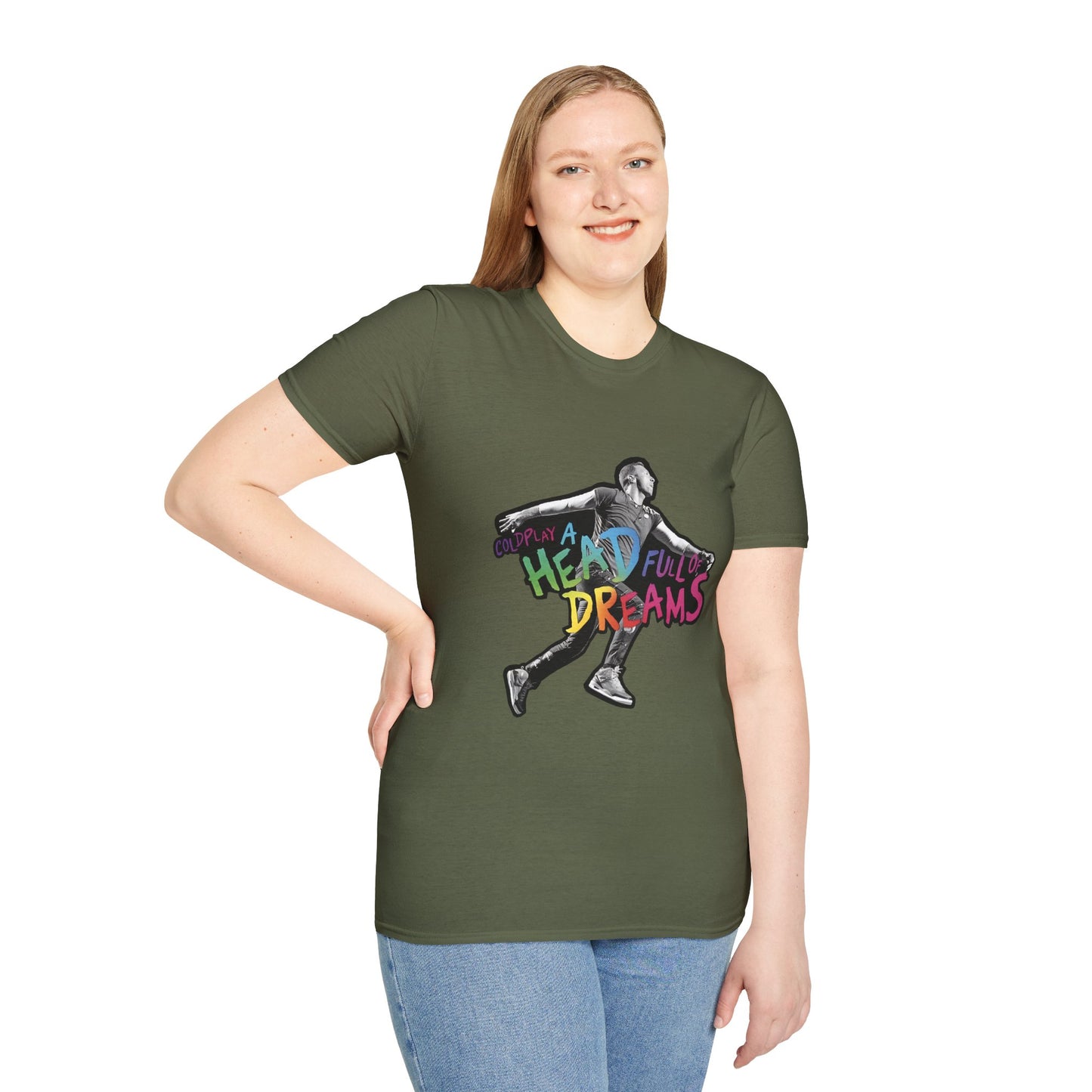 Unisex Softstyle T-Shirt Inspired by Coldplay A Head Full of Dreams Chris