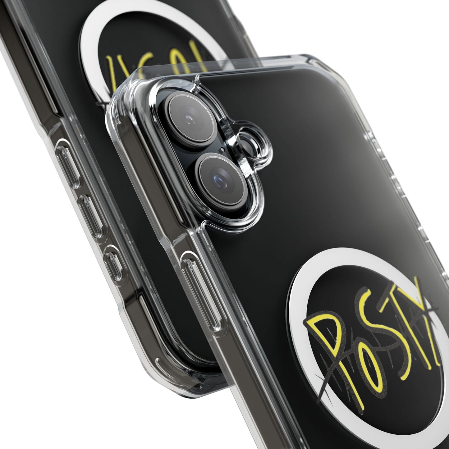 Abstract Black Barbed Wire Magnetic Impact Case