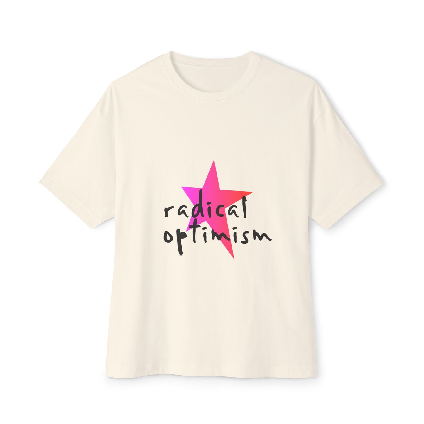 Flame Script Statement Unisex Oversized Boxy Tee