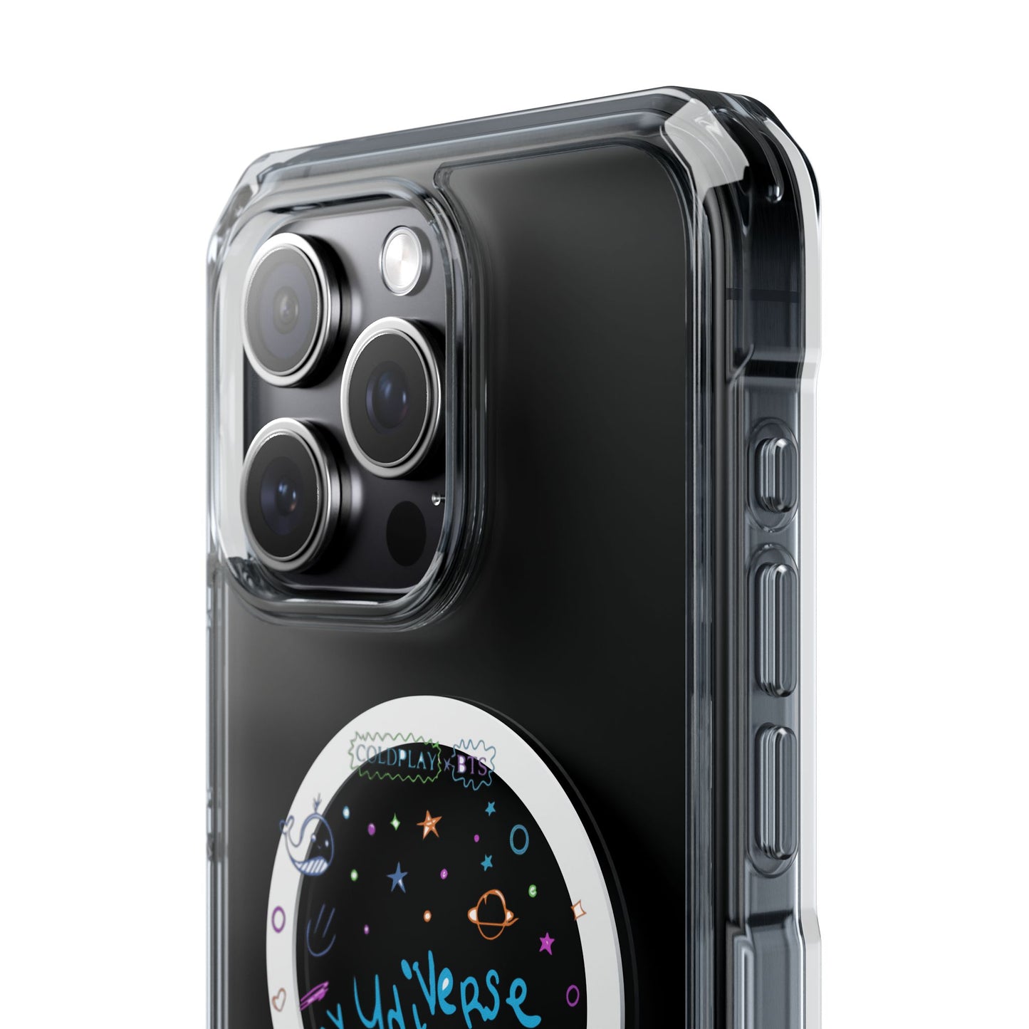 Neon Space Doodles Magnetic Clear Impact case