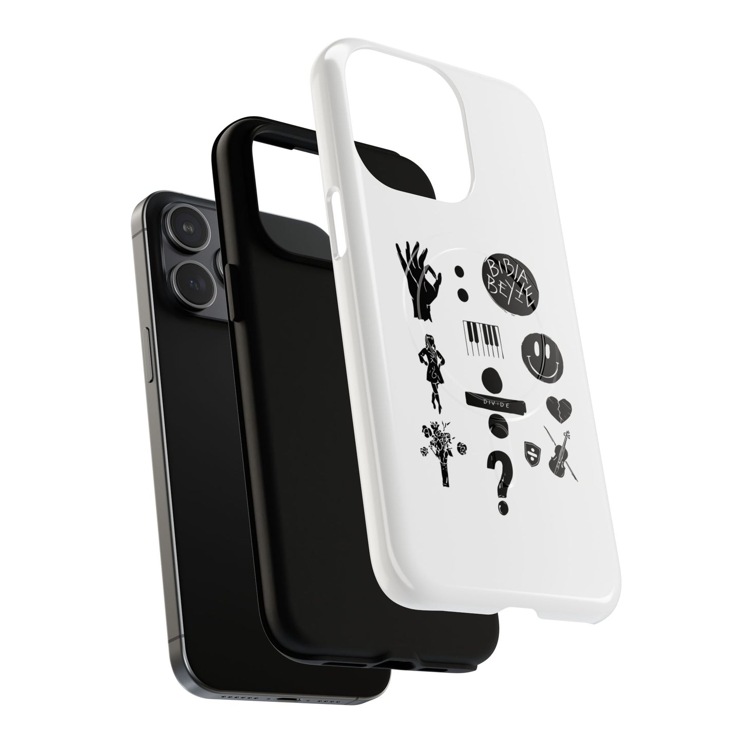 Ocean Wave with Heart Outline Tough Magnetic case