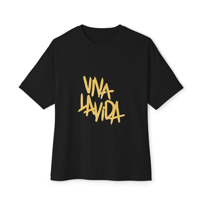 Golden Brush Script Unisex Oversized Boxy Tee