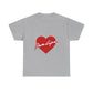 Heartbeat Love Unisex Heavy Cotton Tee