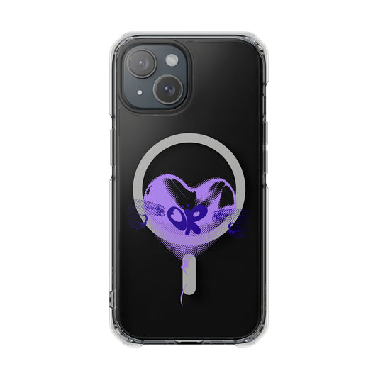 Heart Balloon OR Pop Art Magnetic Clear Impact Case