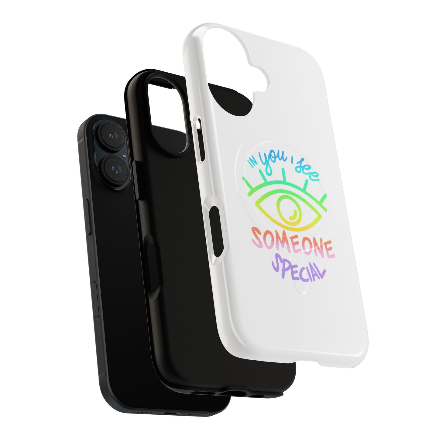 Vibrant Eye and Text Tough Magnetic Case