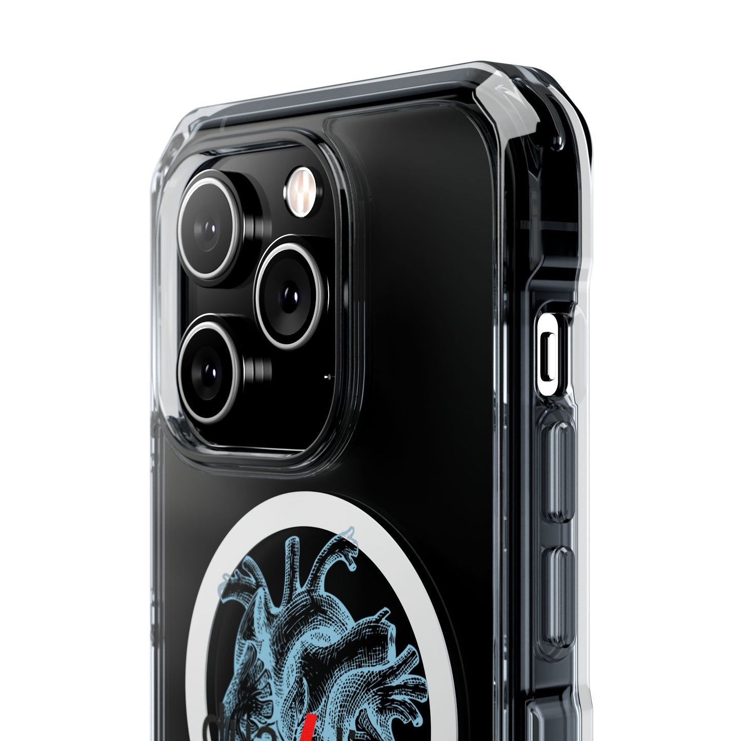 Electro Heart Illustration Magnetic Clear Impact case