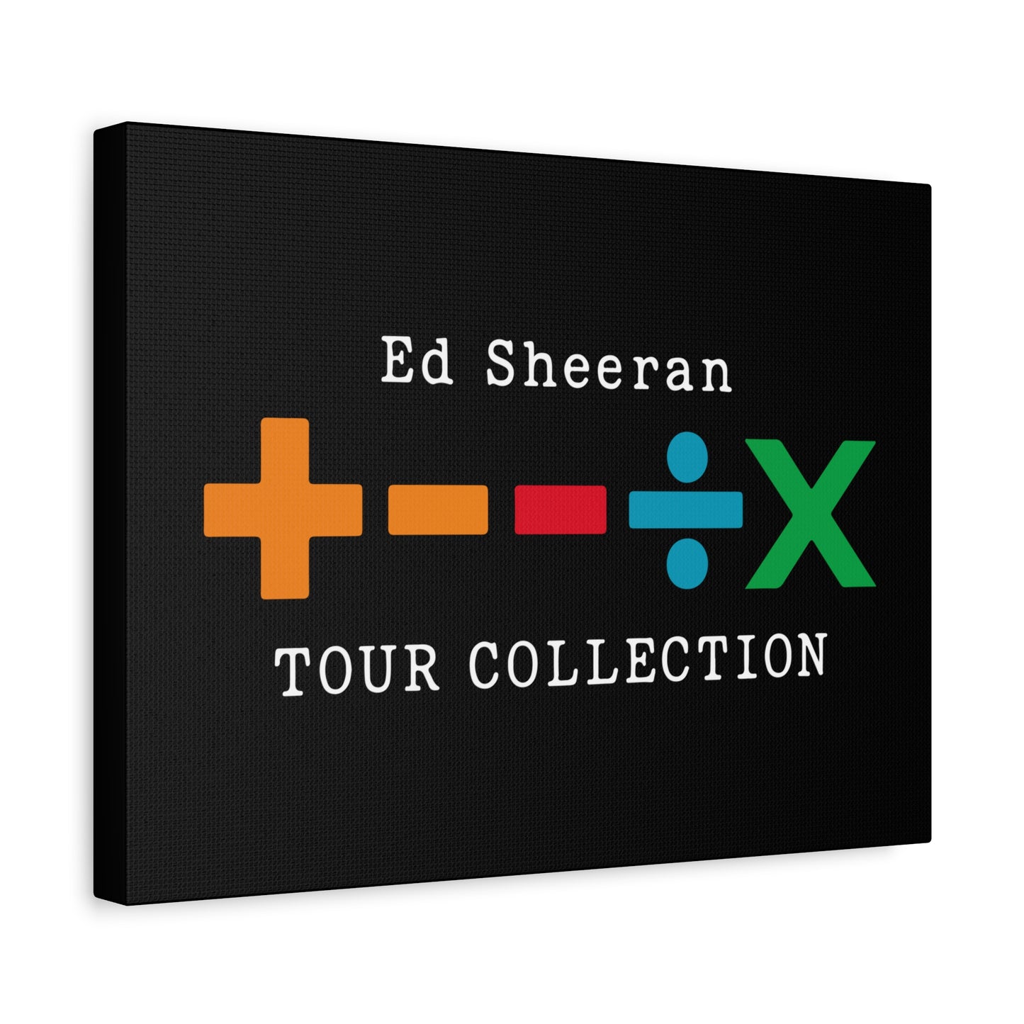 Matte Stretched Canvas, 1.25" Depth – Ed Sheeran Black Edition