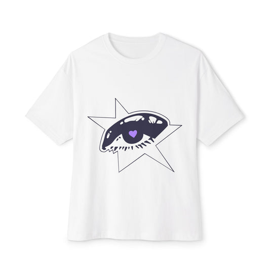 Purple Starry Eye-Oversized Tee
