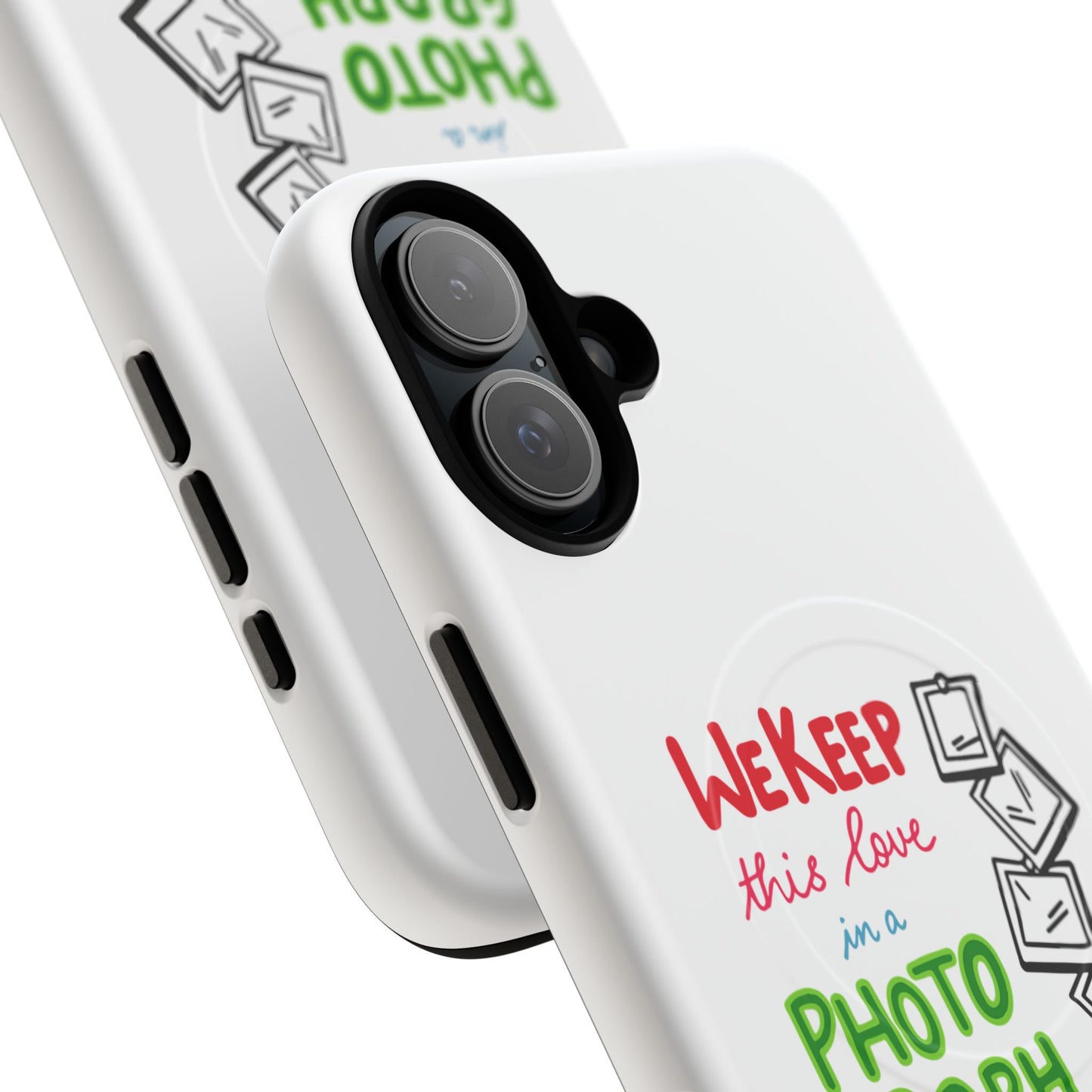 White Paw Print Tough Magnetic case