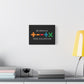 Matte Stretched Canvas, 1.25" Depth – Ed Sheeran Black Edition