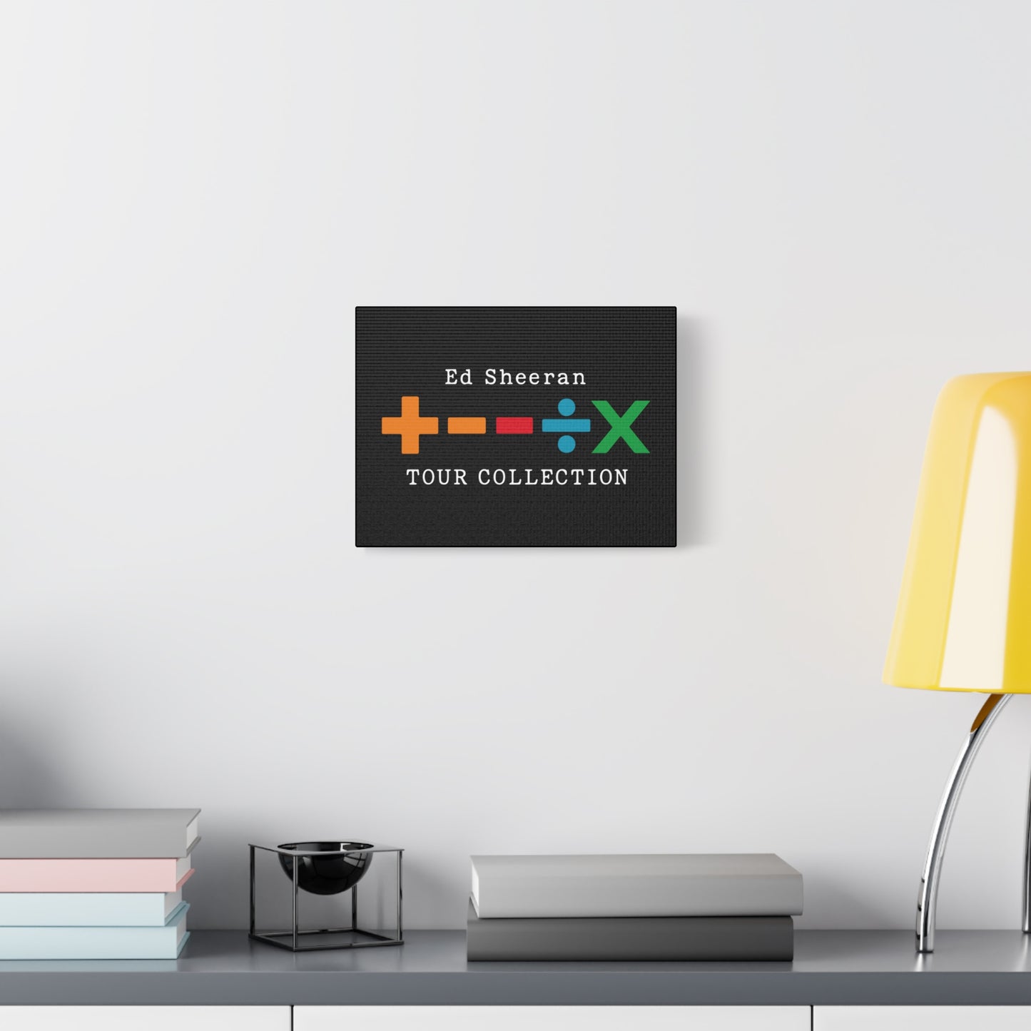 Matte Stretched Canvas, 1.25" Depth – Ed Sheeran Black Edition