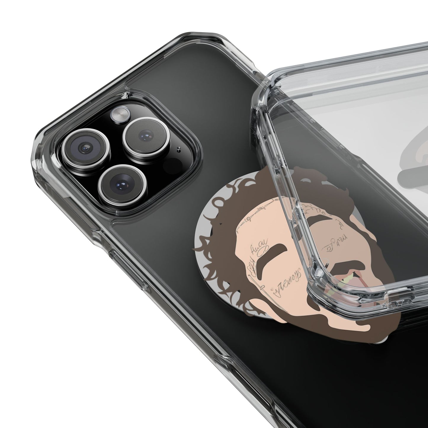 Minimalist Tongue Out Cartoon Face Magnetic Impact Case