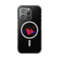Heart on Fire Bold Script Magnetic Clear Impact Case