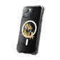 Golden Brush Script Magnetic Clear Impact case