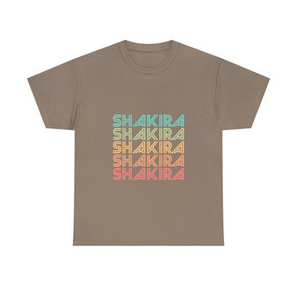 Retro Pop Lines Unisex Heavy cotton tee