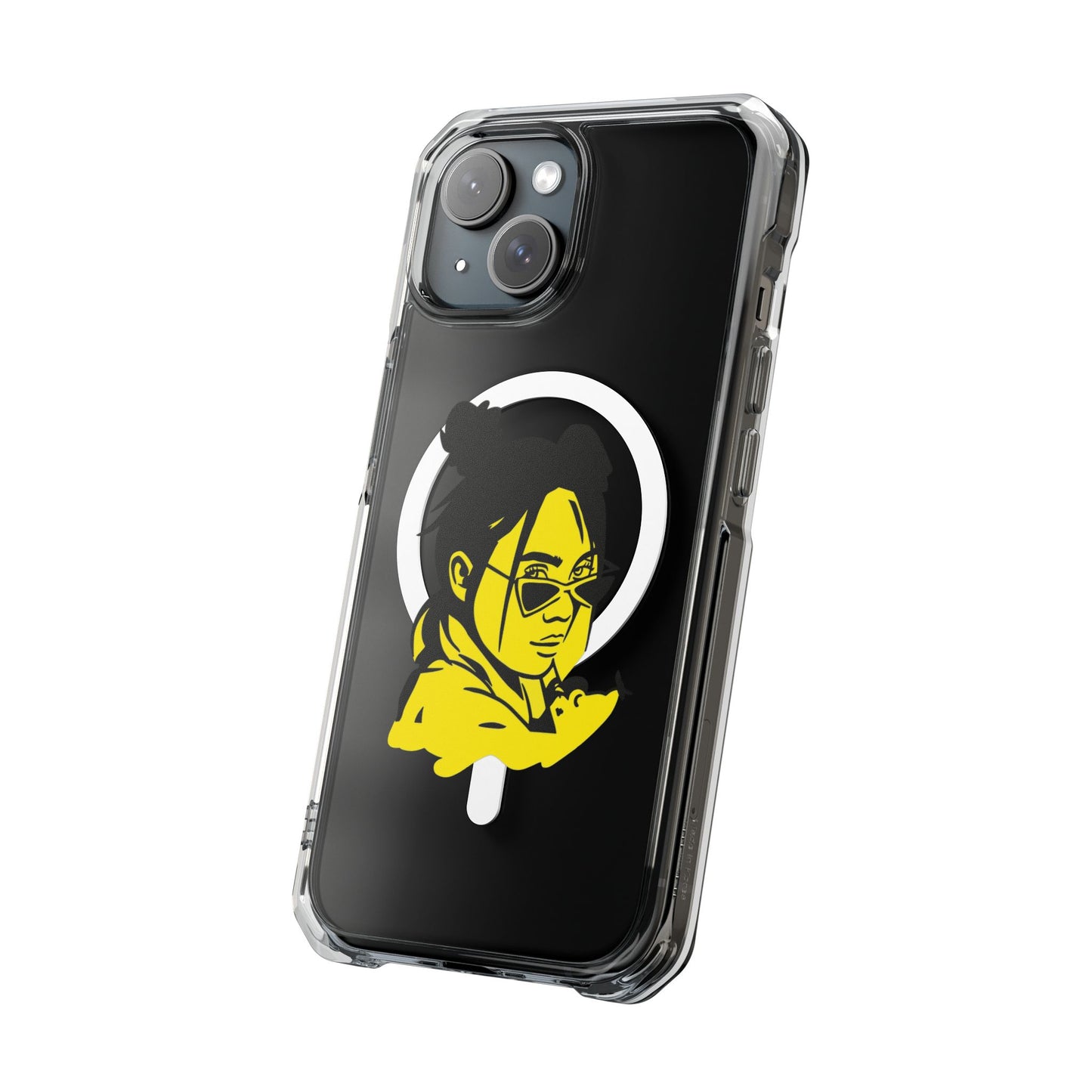 Neon Mood Portrait Magnetic Clear Impact Case