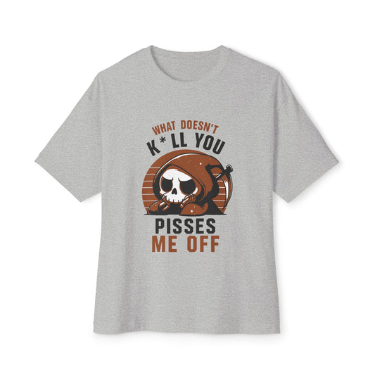Oversized boxy Tee – Snazzy Piss Me off Edition