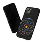 Premium Tough Case for iPhone 12 to 16 Pro Max Showcasing Coldplay’s Illustration Concept