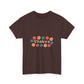 Retro Floral Groove Unisex Heavy cotton tee