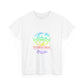 Vibrant Eye and Text Unisex Cotton Tee