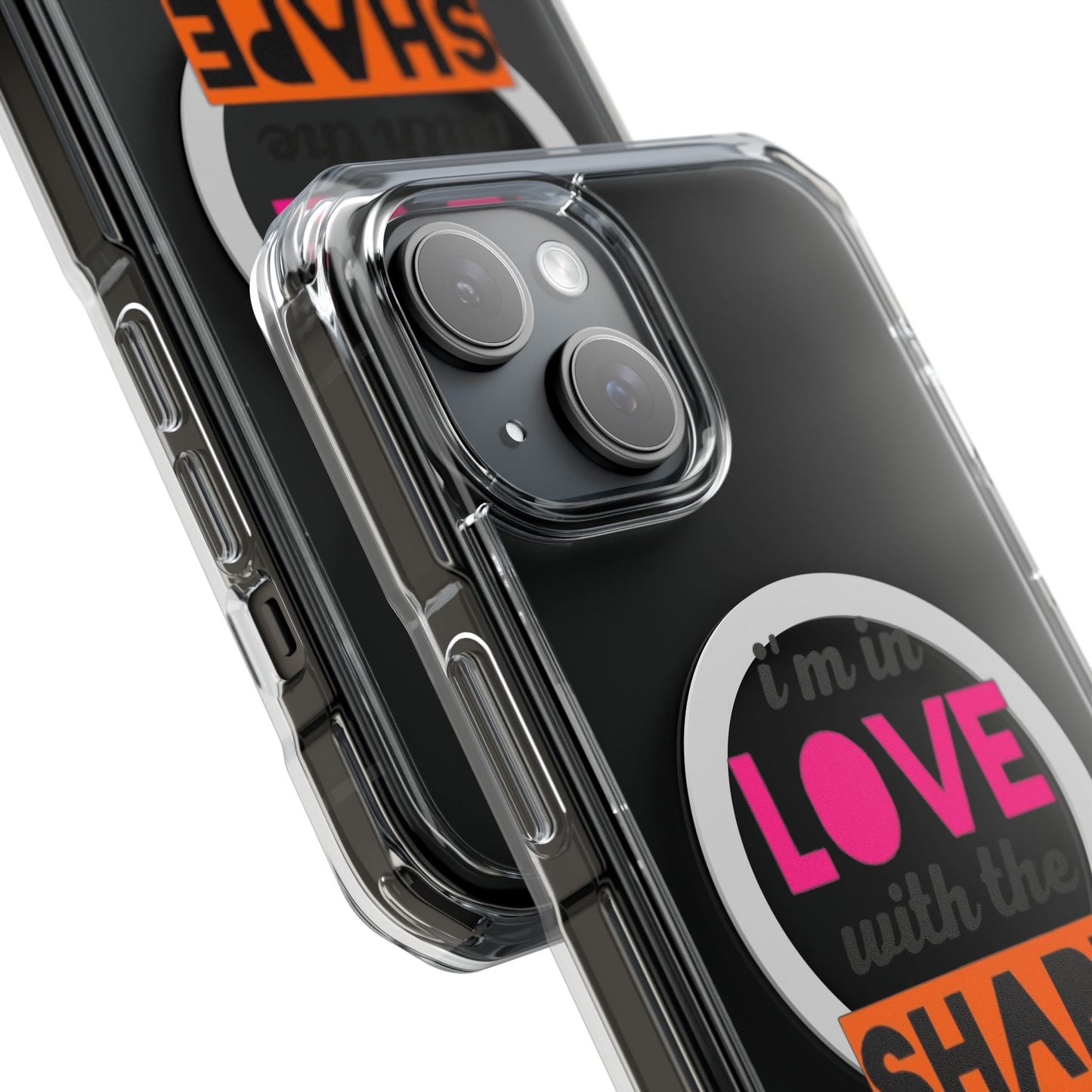 Orange Divide Symbol Magnetic Clear Impact Case
