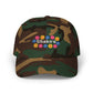 Retro Floral Groove Classic dad cap