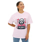 Oversized boxy Tee – Snazzy Be mine Edition