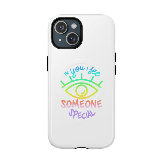 Vibrant Eye and Text Tough Magnetic Case
