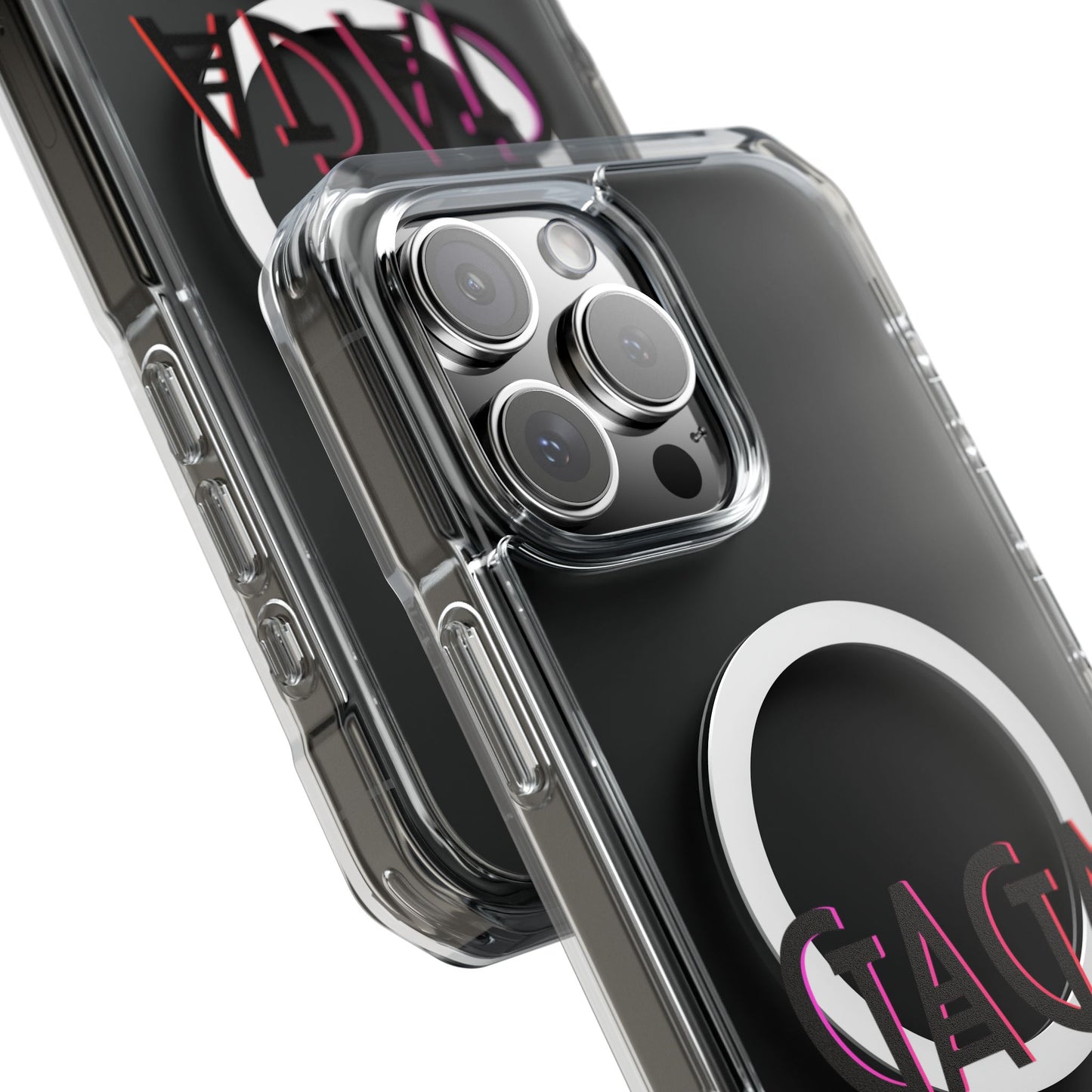 Electric Neon Magnetic clear case
