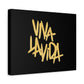 Golden Brush Script Canvas