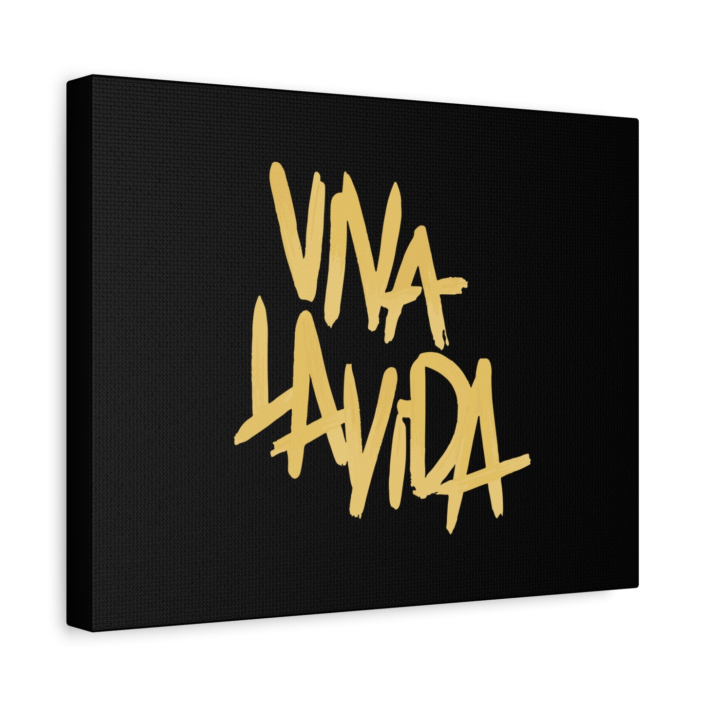 Golden Brush Script Canvas