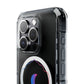 Gradient Moon and Star Emblem Magnetic Clear Impact case