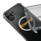 Orange Lightning Text Logo Magnetic Impact Case