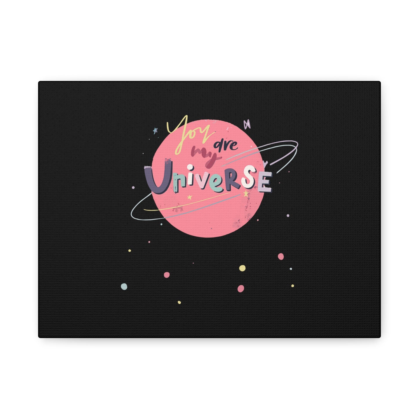 Pastel Planet & Universe Canvas