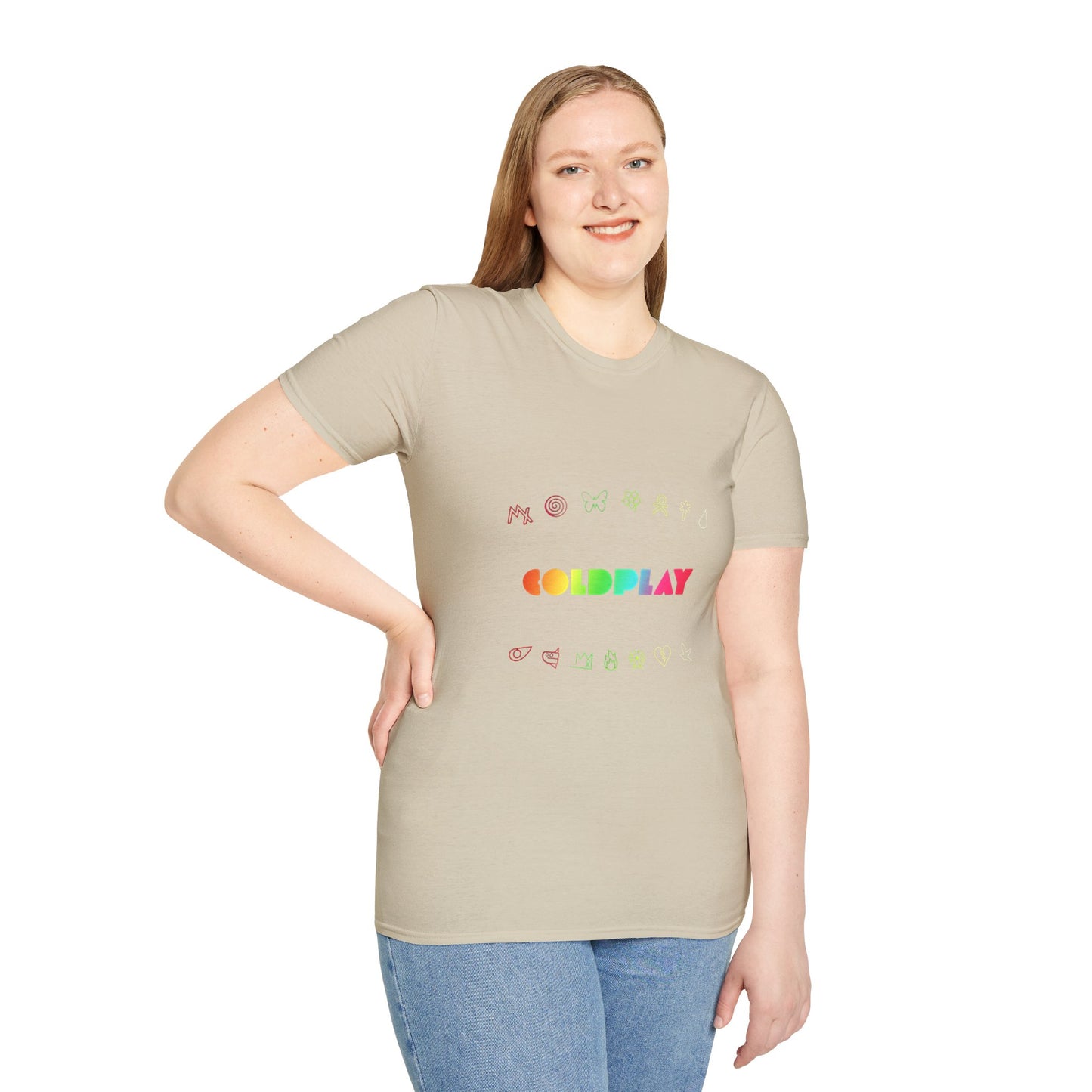 Unisex Softstyle T-Shirt Inspired by Coldplay’s Signage