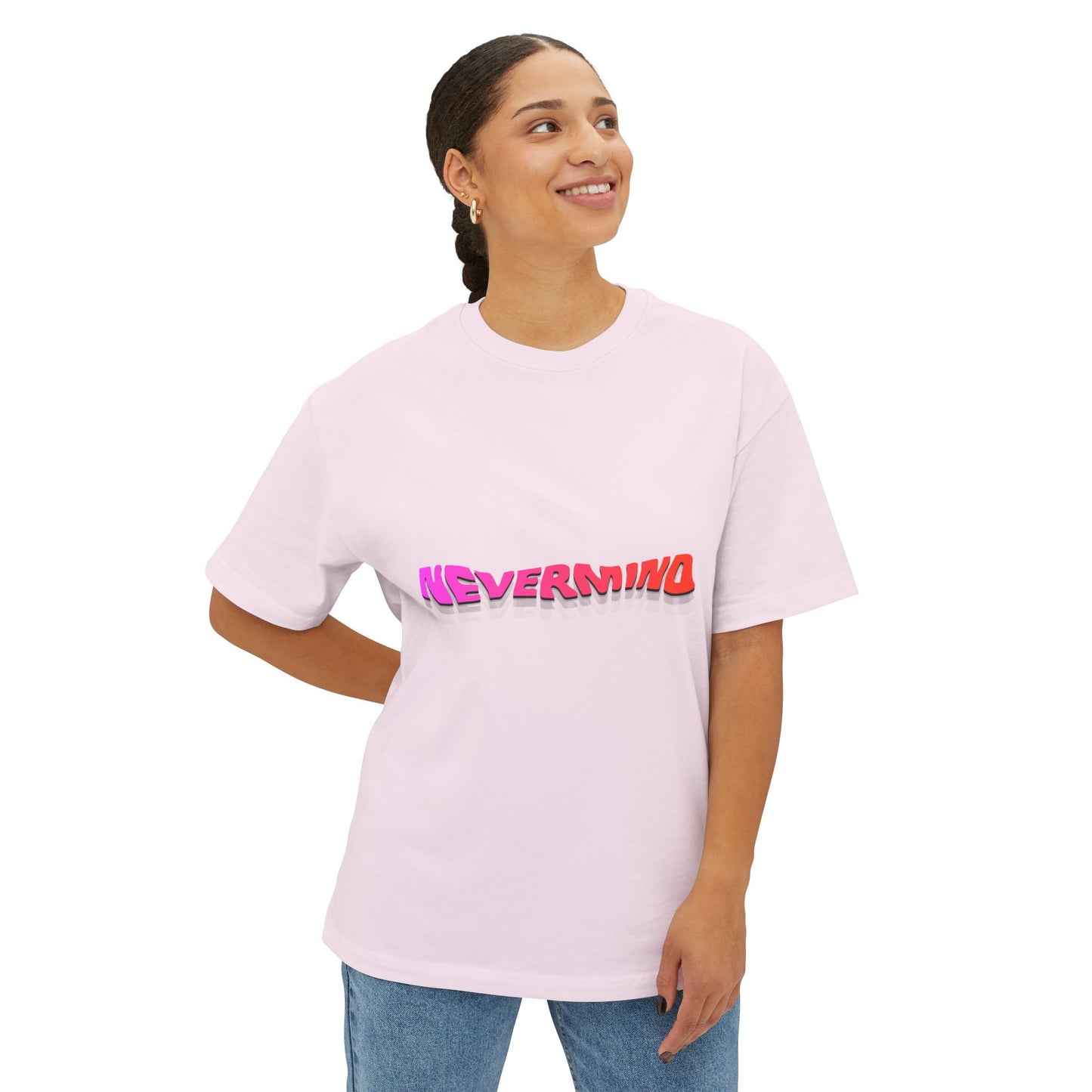 Wavy Groovy Typography Unisex Oversized Boxy Tee