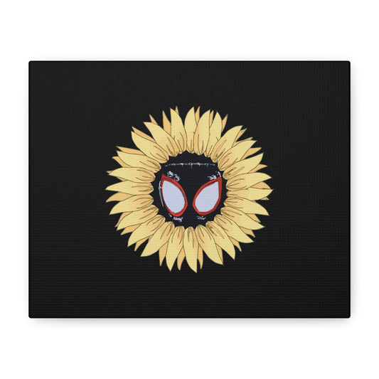 Sunflower Mask Illustration Canvas
