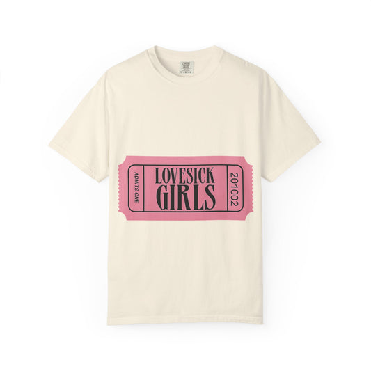 Lovesick Girls Ticket – Dyed T-shirt
